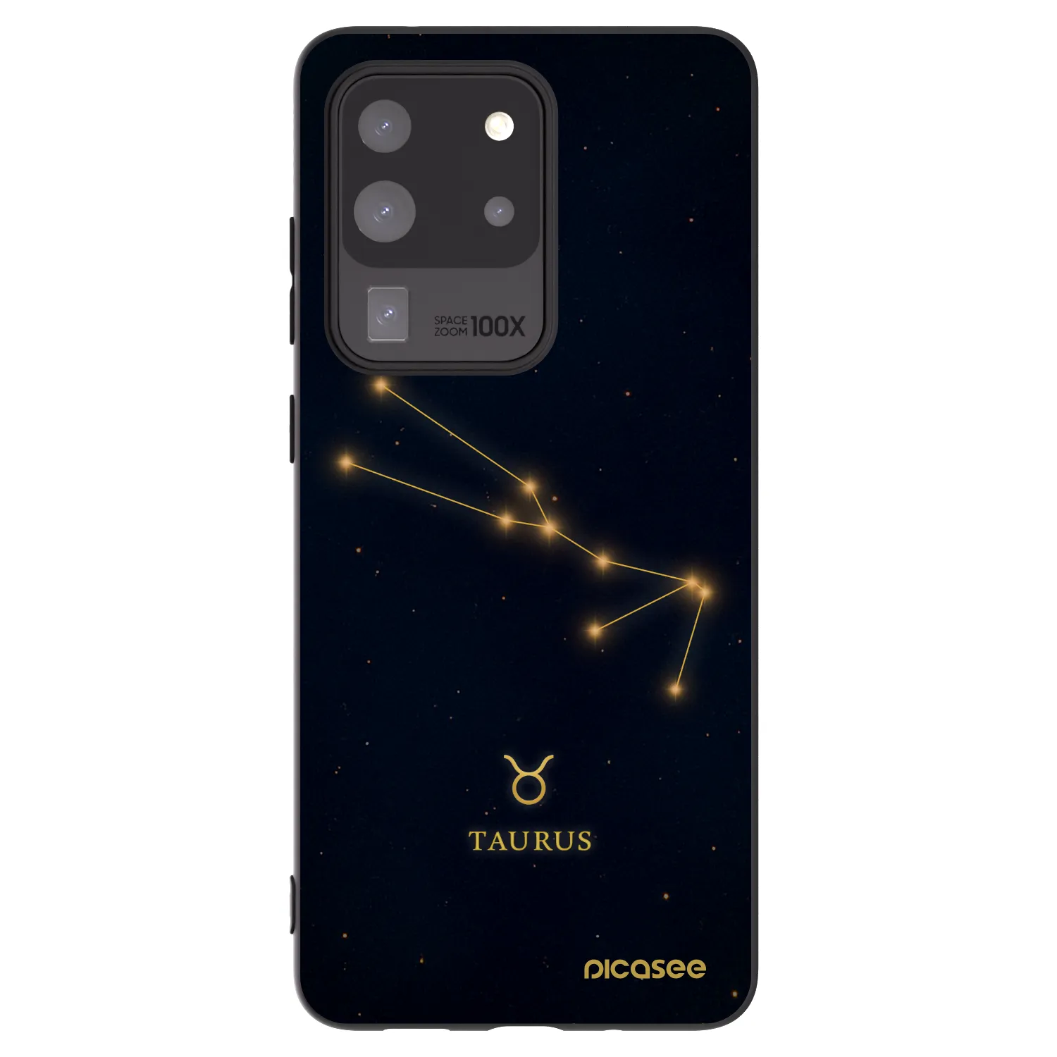 Picasee Μαύρη θήκη σιλικόνης για Samsung Galaxy S20 Ultra 5G G988F - TAURUS