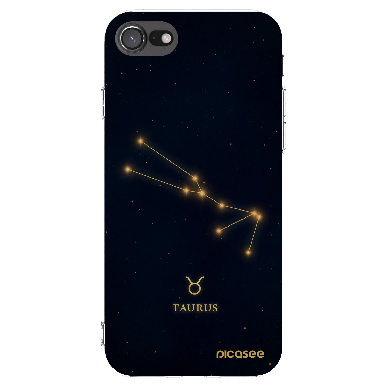 Picasee διαφανής θήκη σιλικόνης Apple iPhone SE 2020 - TAURUS