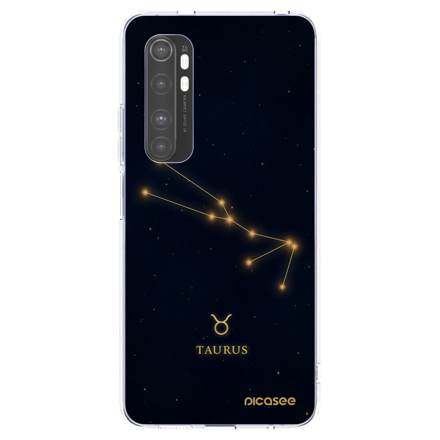 Picasee διαφανής θήκη σιλικόνης Xiaomi Mi Note 10 Lite - TAURUS