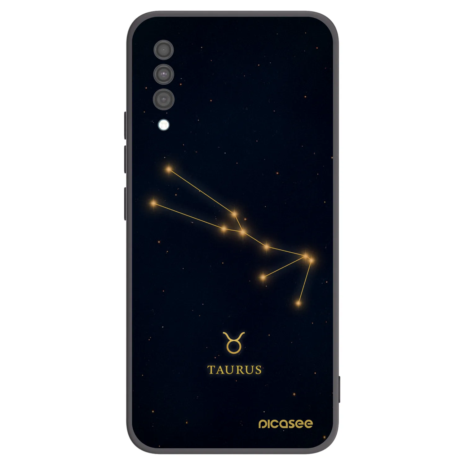 Picasee Μαύρη θήκη σιλικόνης για Samsung Galaxy A30s A307F - TAURUS