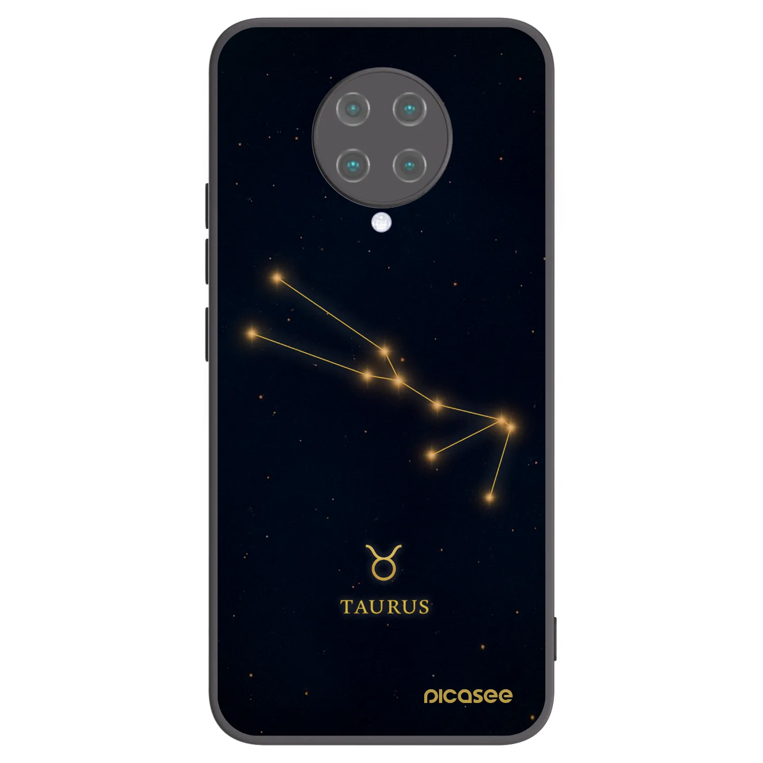 Picasee Μαύρη θήκη σιλικόνης για Xiaomi Poco F2 Pro - TAURUS