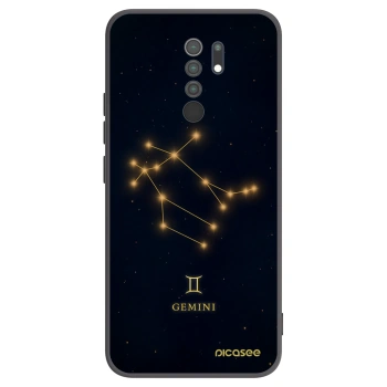 Picasee Μαύρη θήκη σιλικόνης για Xiaomi Redmi 9 - GEMINI