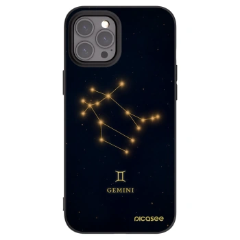 Picasee Μαύρη θήκη σιλικόνης για Apple iPhone 12 Pro Max - GEMINI