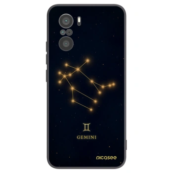 Picasee Μαύρη θήκη σιλικόνης για Xiaomi Poco F3 - GEMINI