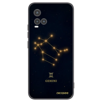 Picasee Μαύρη θήκη σιλικόνης για Vivo Y33s - GEMINI
