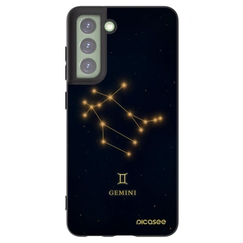 Picasee Μαύρη θήκη σιλικόνης για Samsung Galaxy S21 FE 5G - GEMINI