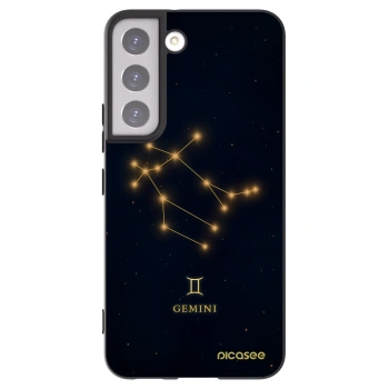 Picasee Μαύρη θήκη σιλικόνης για Samsung Galaxy S22 5G - GEMINI