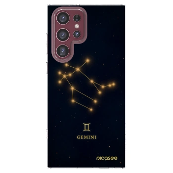 Picasee διαφανής θήκη σιλικόνης Samsung Galaxy S22 Ultra 5G - GEMINI