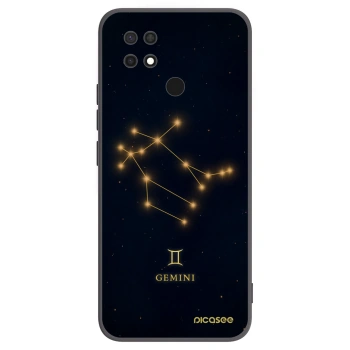 Picasee Μαύρη θήκη σιλικόνης για Xiaomi Redmi 10C - GEMINI