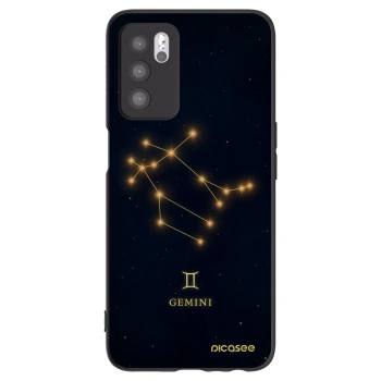 Picasee Μαύρη θήκη σιλικόνης για OPPO A16 - GEMINI
