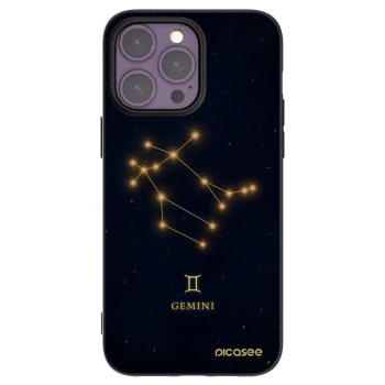 Picasee Μαύρη θήκη σιλικόνης για Apple iPhone 14 Pro Max - GEMINI