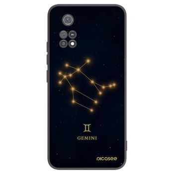 Picasee Μαύρη θήκη σιλικόνης για Xiaomi Poco M4 Pro - GEMINI