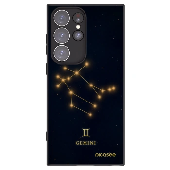 Picasee Μαύρη θήκη σιλικόνης για Samsung Galaxy S23 Ultra 5G - GEMINI