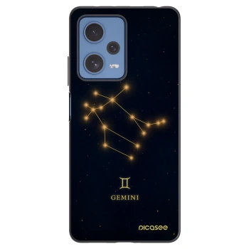 Picasee Μαύρη θήκη σιλικόνης για Xiaomi Redmi Note 12 Pro 5G - GEMINI
