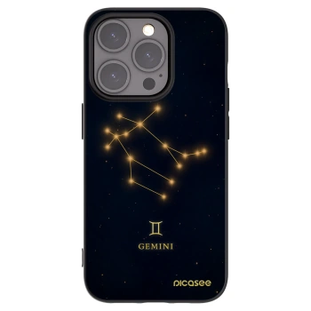 Picasee Μαύρη θήκη σιλικόνης για Apple iPhone 15 Pro - GEMINI