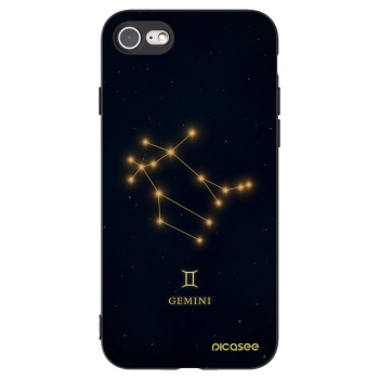 Picasee Μαύρη θήκη σιλικόνης για Apple iPhone 7 - GEMINI