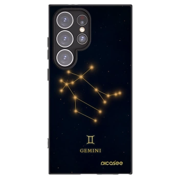 Picasee Μαύρη θήκη σιλικόνης για Samsung Galaxy S24 Ultra S928B 5G - GEMINI