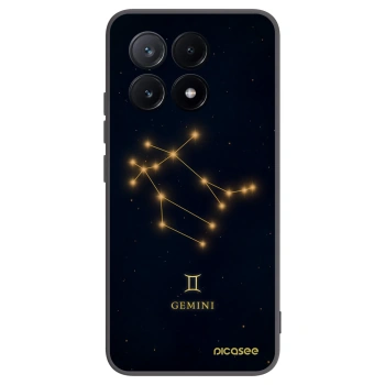 Picasee Μαύρη θήκη σιλικόνης για Xiaomi Poco X6 Pro - GEMINI