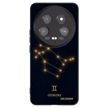 Picasee Μαύρη θήκη σιλικόνης για Xiaomi 14 Ultra - GEMINI