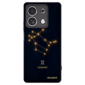Picasee Μαύρη θήκη σιλικόνης για Xiaomi Redmi Note 13 4G - GEMINI