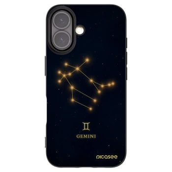Picasee Μαύρη θήκη σιλικόνης για Apple iPhone 16 - GEMINI