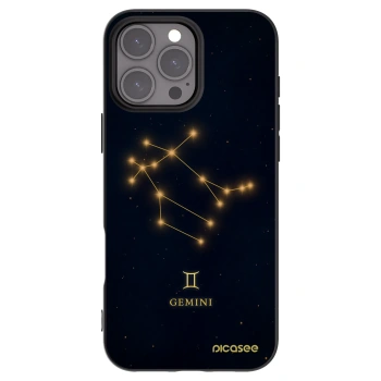 Picasee Μαύρη θήκη σιλικόνης για Apple iPhone 16 Pro Max - GEMINI