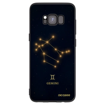 Picasee Μαύρη θήκη σιλικόνης για Samsung Galaxy S8 G950F - GEMINI