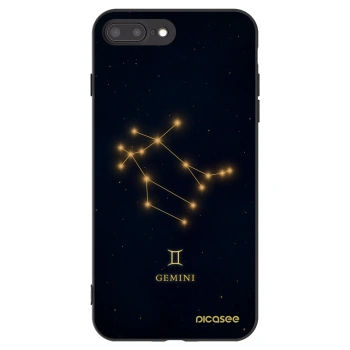 Picasee Μαύρη θήκη σιλικόνης για Apple iPhone 8 Plus - GEMINI