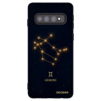 Picasee Μαύρη θήκη σιλικόνης για Samsung Galaxy S10 G973 - GEMINI