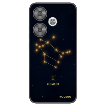 Picasee Μαύρη θήκη σιλικόνης για Xiaomi Poco F6 - GEMINI