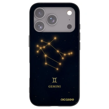 Picasee Μαύρη θήκη σιλικόνης για Apple iPhone 17 Pro - GEMINI