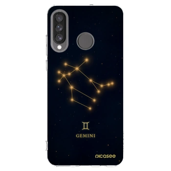 Picasee διαφανής θήκη σιλικόνης Huawei P30 Lite - GEMINI