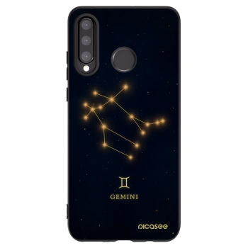 Picasee Μαύρη θήκη σιλικόνης για Huawei P30 Lite - GEMINI