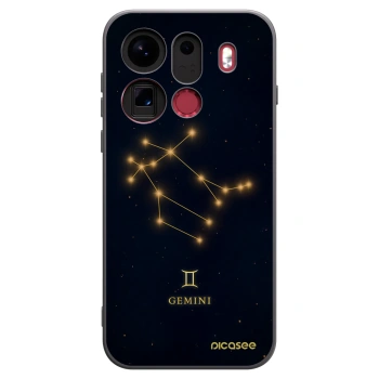 Picasee Μαύρη θήκη σιλικόνης για OPPO Find X9 Pro - GEMINI