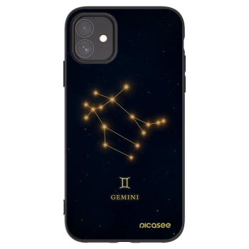 Picasee Μαύρη θήκη σιλικόνης για Apple iPhone 11 - GEMINI