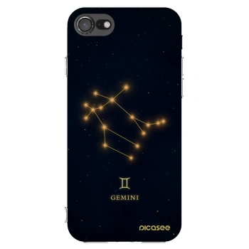 Picasee διαφανής θήκη σιλικόνης Apple iPhone 8 - GEMINI