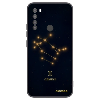 Picasee Μαύρη θήκη σιλικόνης για Xiaomi Redmi Note 8 - GEMINI