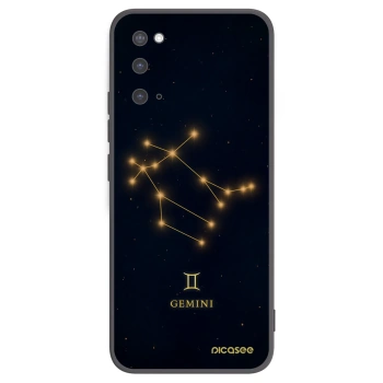 Picasee Μαύρη θήκη σιλικόνης για Samsung Galaxy S20 G980F - GEMINI