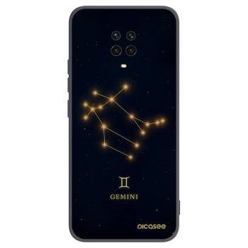 Picasee Μαύρη θήκη σιλικόνης για Xiaomi Redmi Note 9 Pro - GEMINI