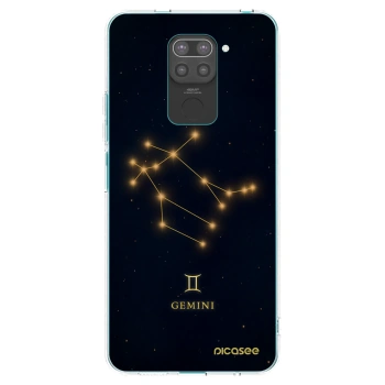 Picasee Μαύρη θήκη σιλικόνης για Xiaomi Redmi Note 9 - GEMINI