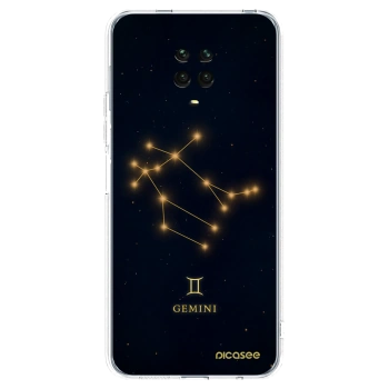 Picasee διαφανής θήκη σιλικόνης Xiaomi Redmi Note 9S - GEMINI