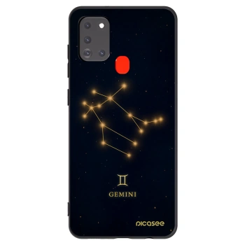 Picasee Μαύρη θήκη σιλικόνης για Samsung Galaxy A21s - GEMINI