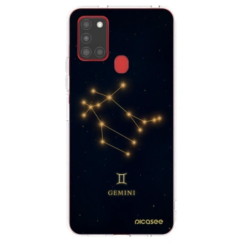 Picasee διαφανής θήκη σιλικόνης Samsung Galaxy A21s - GEMINI