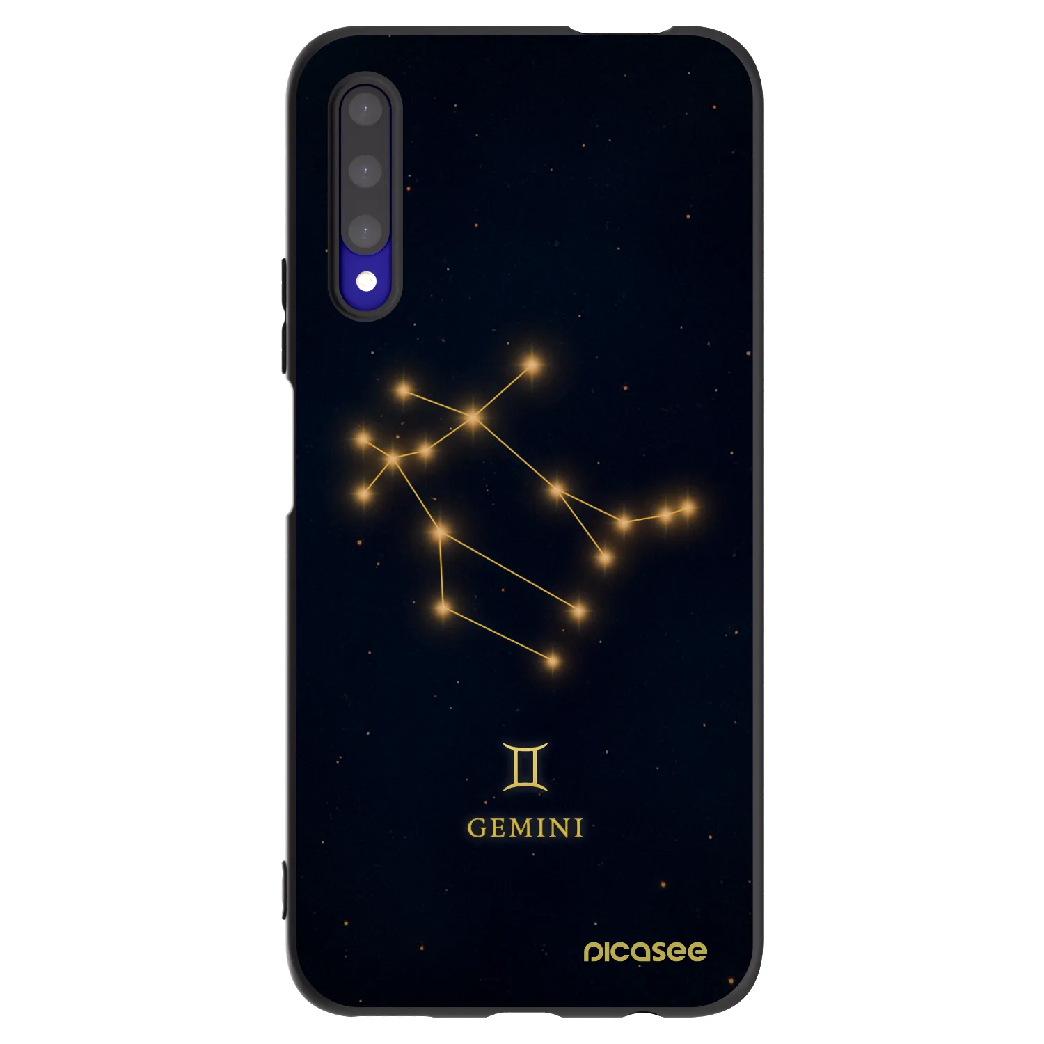 Picasee Μαύρη θήκη σιλικόνης για Honor 9X Pro - GEMINI