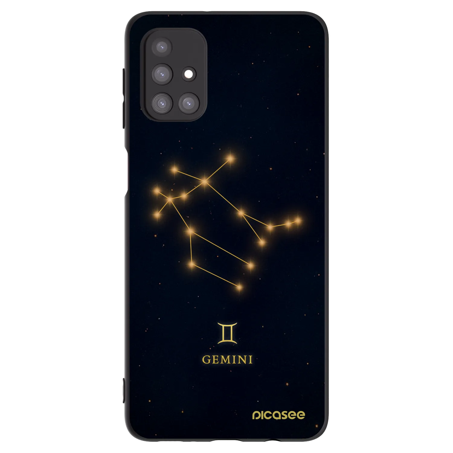 Picasee Μαύρη θήκη σιλικόνης για Samsung Galaxy M31s - GEMINI
