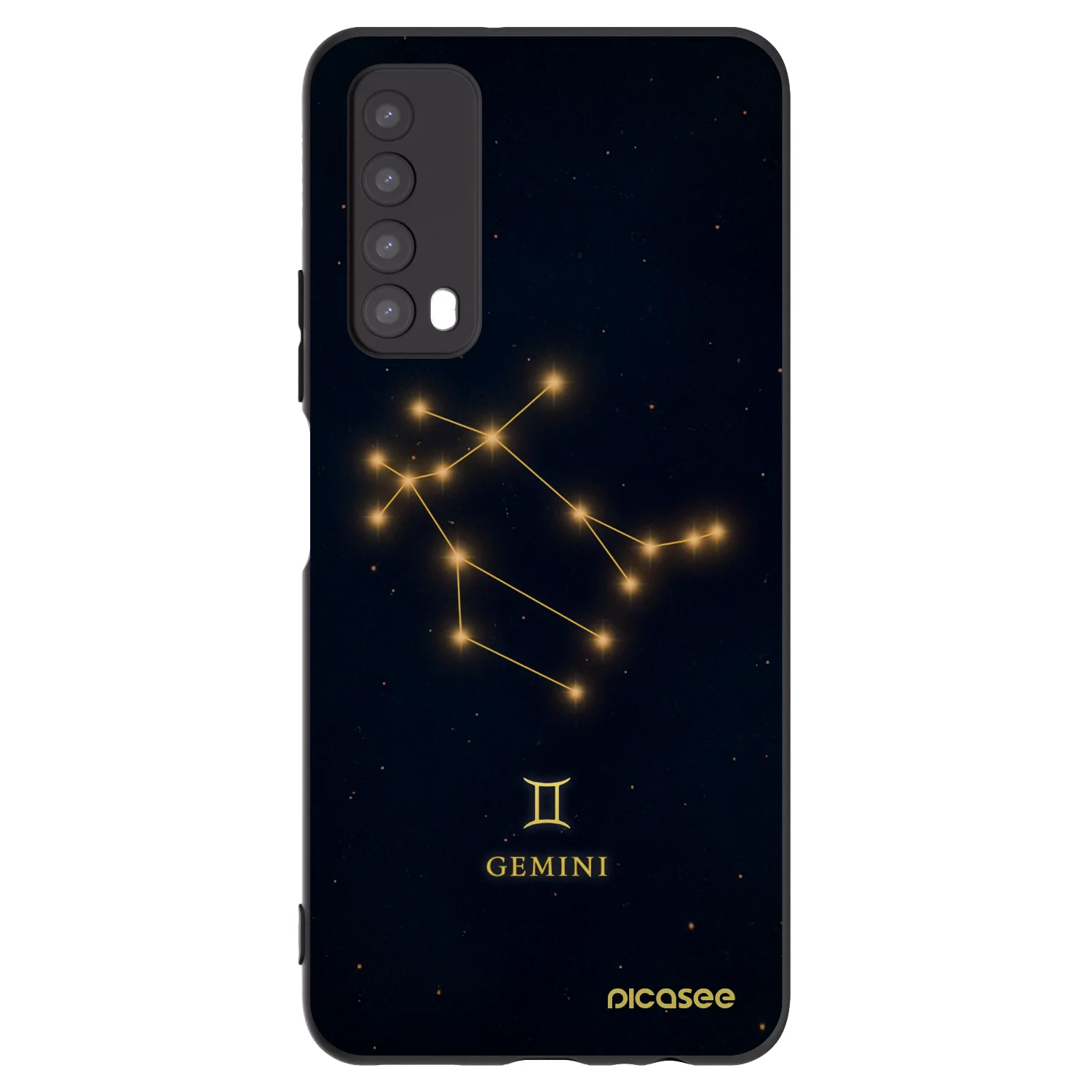 Picasee Μαύρη θήκη σιλικόνης για Huawei P Smart 2021 - GEMINI