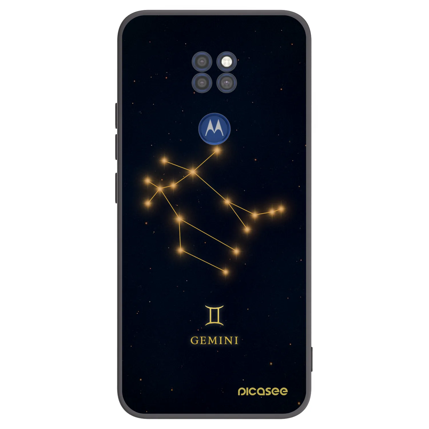 Picasee Μαύρη θήκη σιλικόνης για Motorola Moto G9 Play - GEMINI