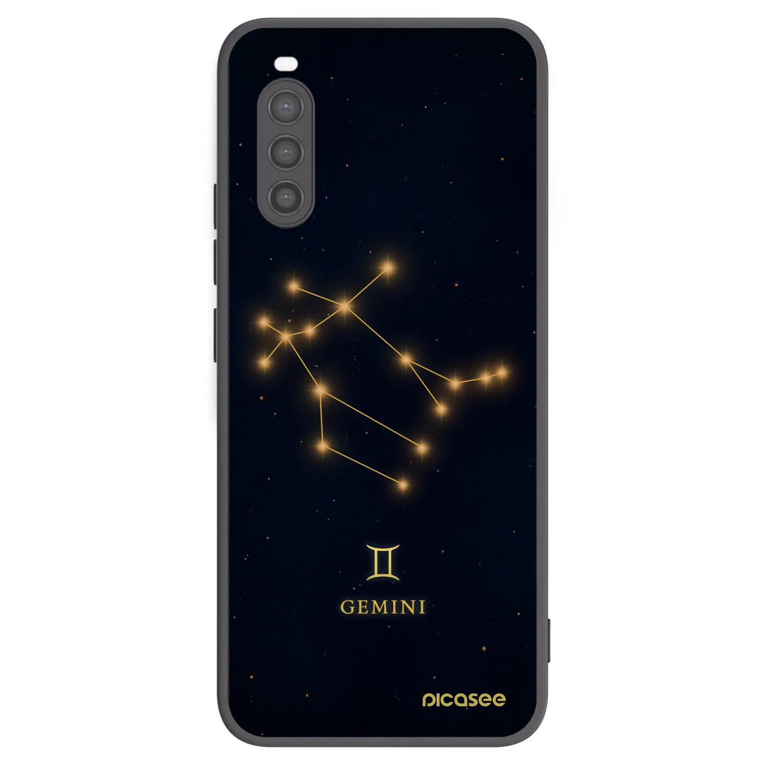 Picasee Μαύρη θήκη σιλικόνης για Sony Xperia 10 II - GEMINI