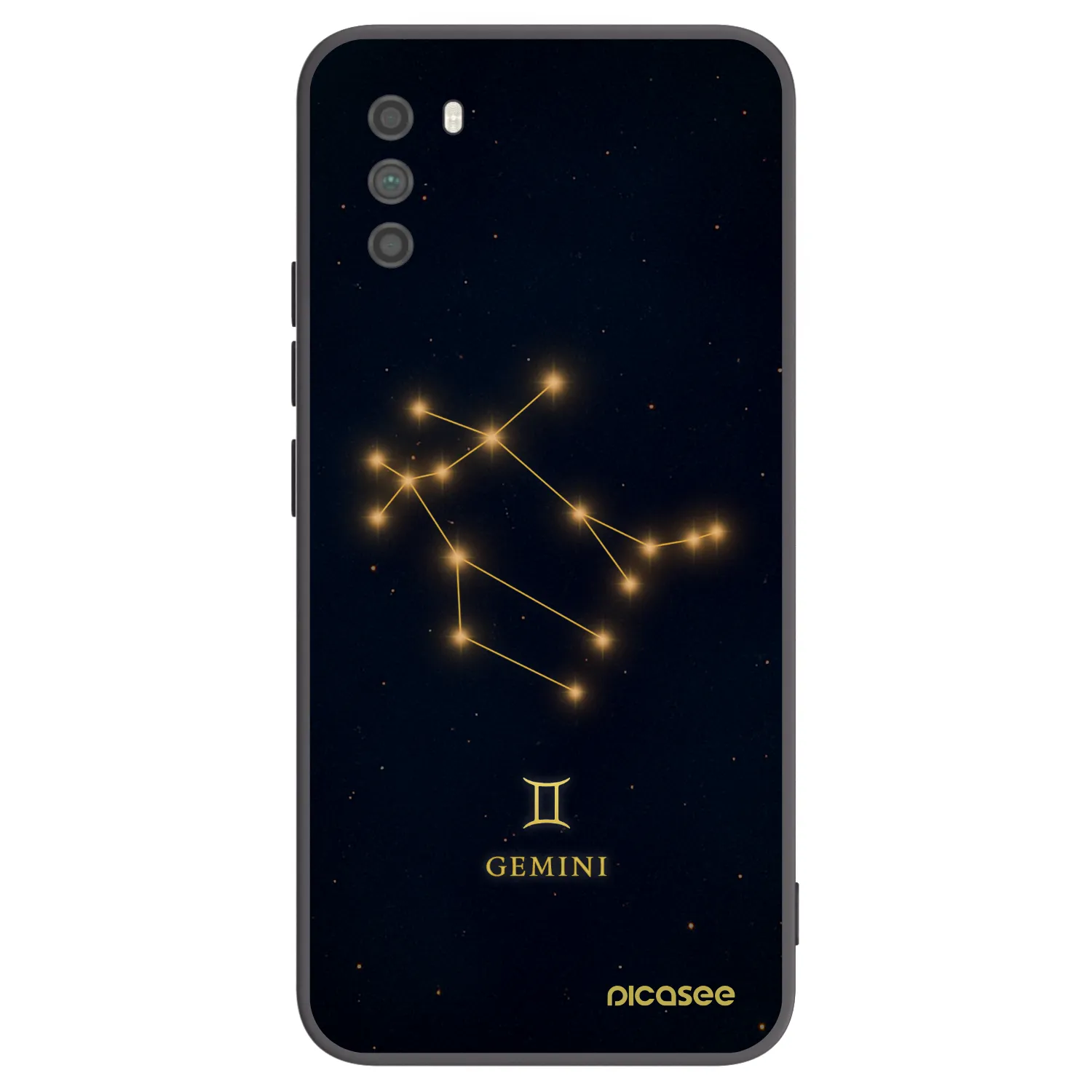 Picasee Μαύρη θήκη σιλικόνης για Xiaomi Poco M3 - GEMINI
