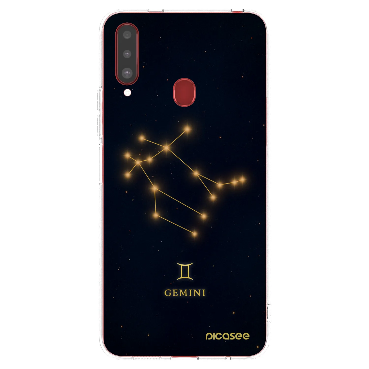 Picasee διαφανής θήκη σιλικόνης Samsung Galaxy A20s - GEMINI